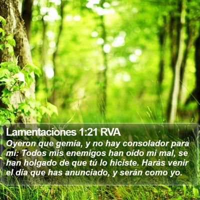 Lamentaciones 1:21 RVA Bible Verse Image