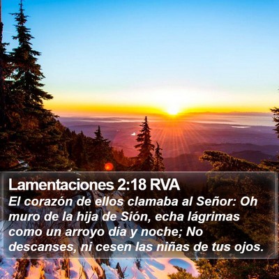Lamentaciones 2:18 RVA Bible Verse Image