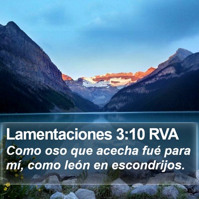 Lamentaciones 3:10 RVA Bible Verse Image