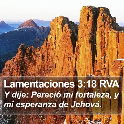 Lamentaciones 3:18 RVA Bible Verse Image