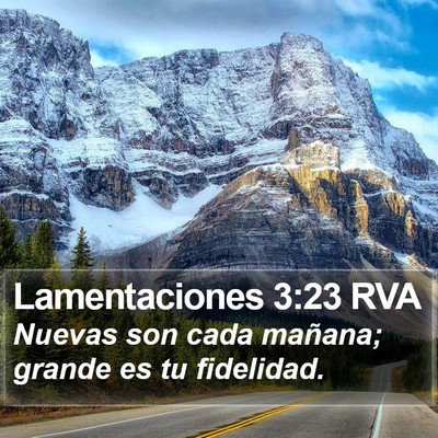Lamentaciones 3:23 RVA Bible Verse Image
