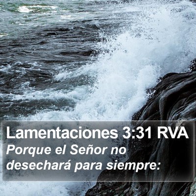 Lamentaciones 3:31 RVA Bible Verse Image