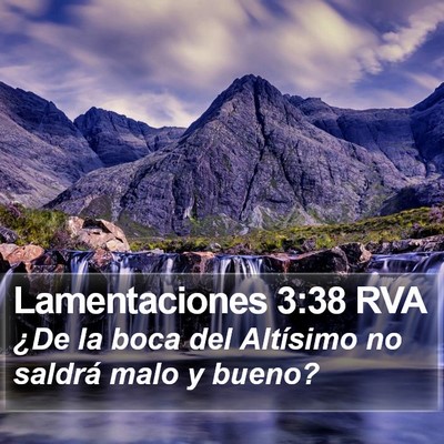 Lamentaciones 3:38 RVA Bible Verse Image