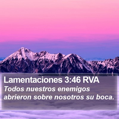 Lamentaciones 3:46 RVA Bible Verse Image