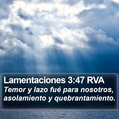 Lamentaciones 3:47 RVA Bible Verse Image