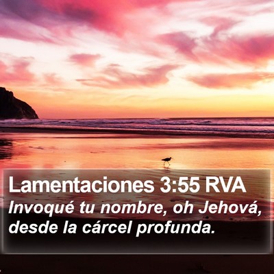 Lamentaciones 3:55 RVA Bible Verse Image