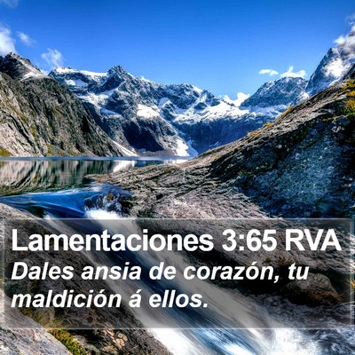 Lamentaciones 3:65 RVA Bible Verse Image