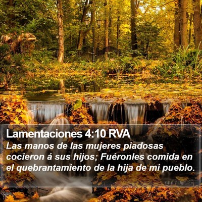 Lamentaciones 4:10 RVA Bible Verse Image