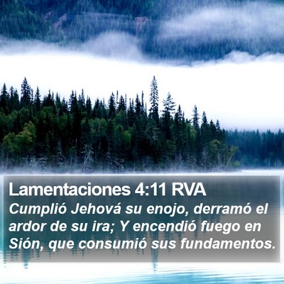 Lamentaciones 4:11 RVA Bible Verse Image