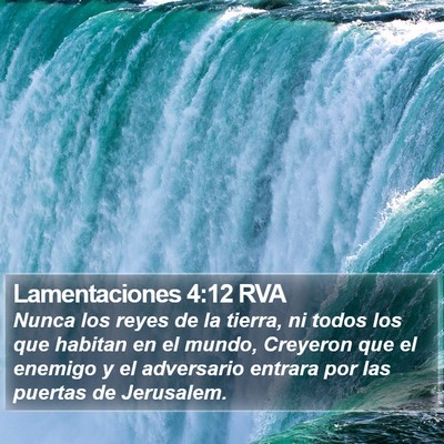 Lamentaciones 4:12 RVA Bible Verse Image