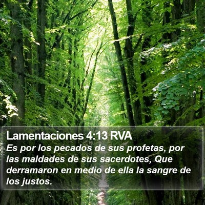 Lamentaciones 4:13 RVA Bible Verse Image