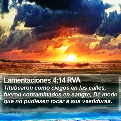Lamentaciones 4:14 RVA Bible Verse Image