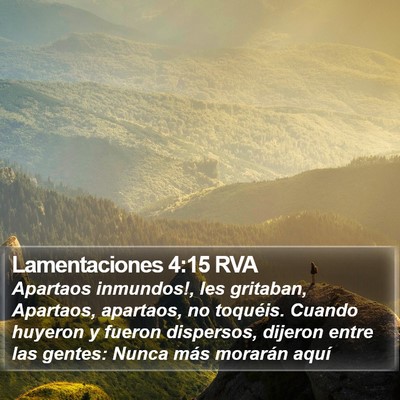 Lamentaciones 4:15 RVA Bible Verse Image
