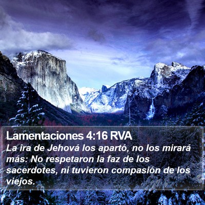 Lamentaciones 4:16 RVA Bible Verse Image