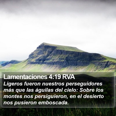 Lamentaciones 4:19 RVA Bible Verse Image