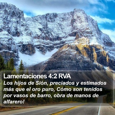 Lamentaciones 4:2 RVA Bible Verse Image