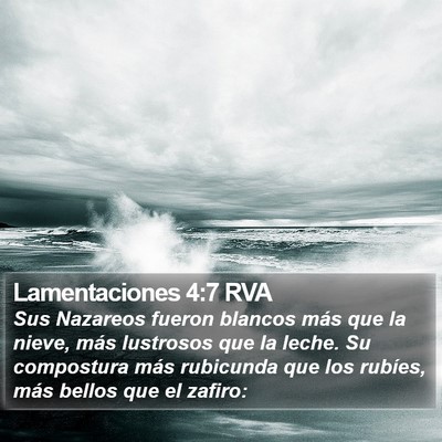 Lamentaciones 4:7 RVA Bible Verse Image