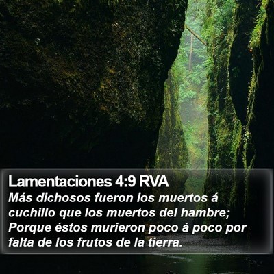 Lamentaciones 4:9 RVA Bible Verse Image