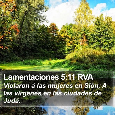 Lamentaciones 5:11 RVA Bible Verse Image