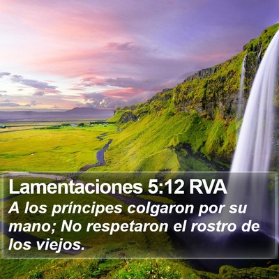 Lamentaciones 5:12 RVA Bible Verse Image
