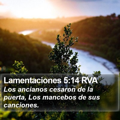 Lamentaciones 5:14 RVA Bible Verse Image