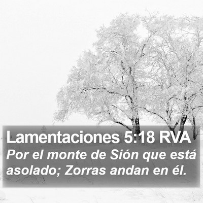 Lamentaciones 5:18 RVA Bible Verse Image
