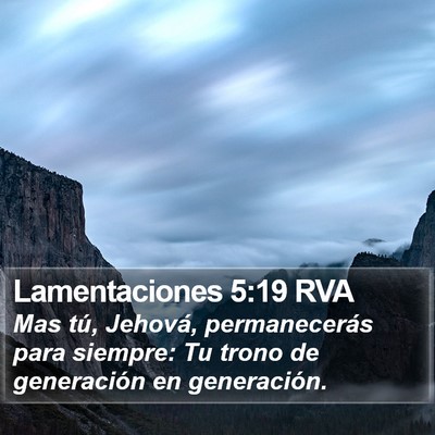 Lamentaciones 5:19 RVA Bible Verse Image