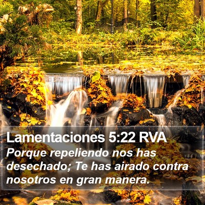 Lamentaciones 5:22 RVA Bible Verse Image