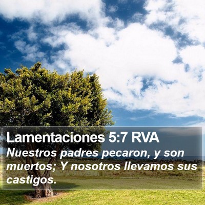 Lamentaciones 5:7 RVA Bible Verse Image
