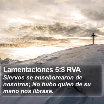 Lamentaciones 5:8 RVA Bible Verse Image