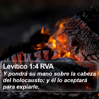 Levítico 1:4 RVA Bible Verse Image