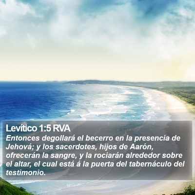 Levítico 1:5 RVA Bible Verse Image
