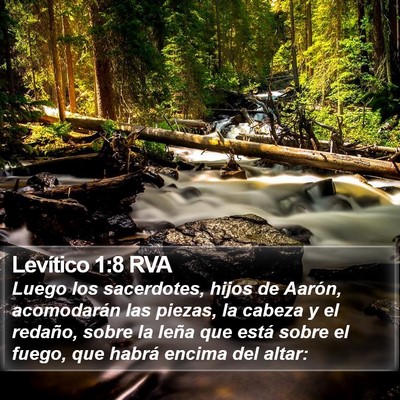 Levítico 1:8 RVA Bible Verse Image