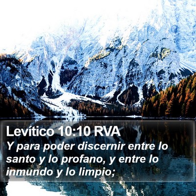 Levítico 10:10 RVA Bible Verse Image