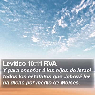 Levítico 10:11 RVA Bible Verse Image