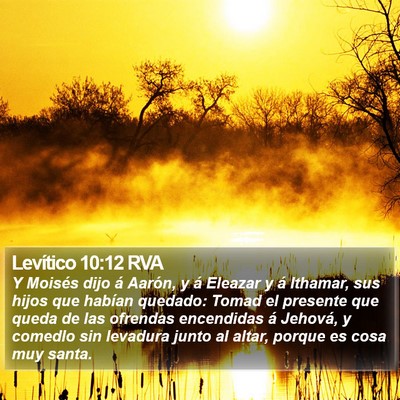 Levítico 10:12 RVA Bible Verse Image