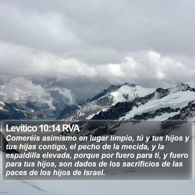 Levítico 10:14 RVA Bible Verse Image