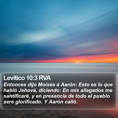 Levítico 10:3 RVA Bible Verse Image