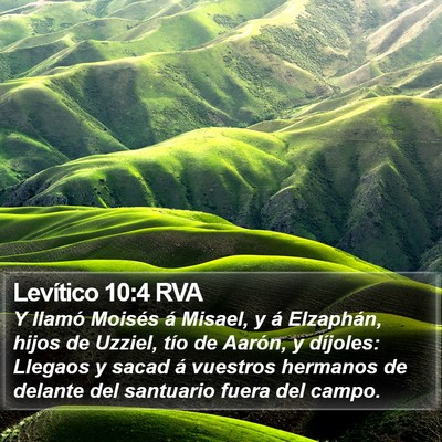 Levítico 10:4 RVA Bible Verse Image
