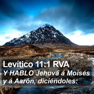 Levítico 11:1 RVA Bible Verse Image