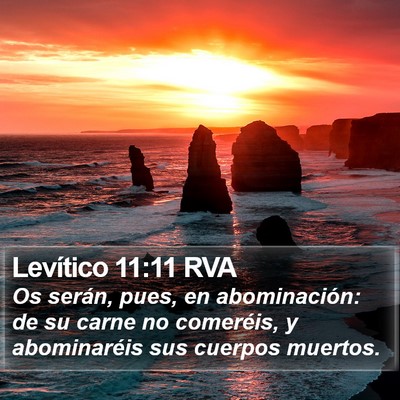 Levítico 11:11 RVA Bible Verse Image