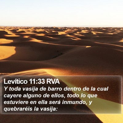 Levítico 11:33 RVA Bible Verse Image