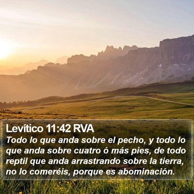 Levítico 11:42 RVA Bible Verse Image