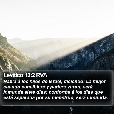 Levítico 12:2 RVA Bible Verse Image