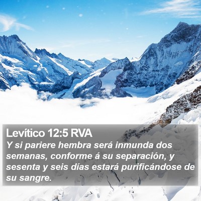 Levítico 12:5 RVA Bible Verse Image