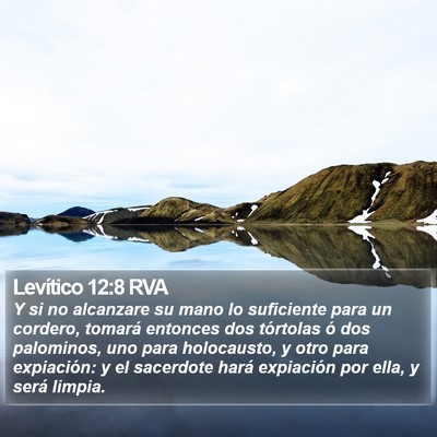 Levítico 12:8 RVA Bible Verse Image