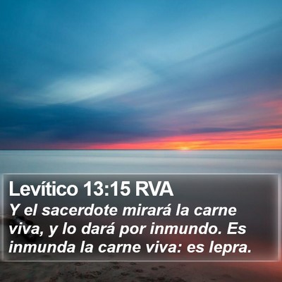 Levítico 13:15 RVA Bible Verse Image