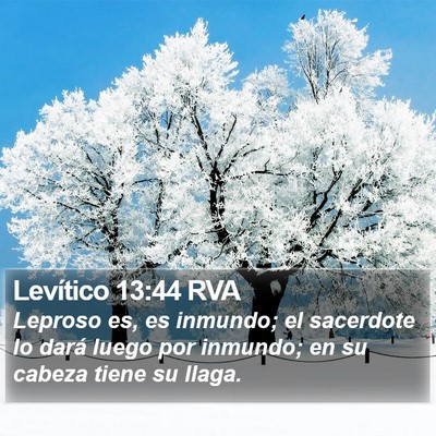Levítico 13:44 RVA Bible Verse Image