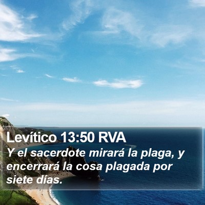 Levítico 13:50 RVA Bible Verse Image