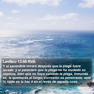 Levítico 13:55 RVA Bible Verse Image